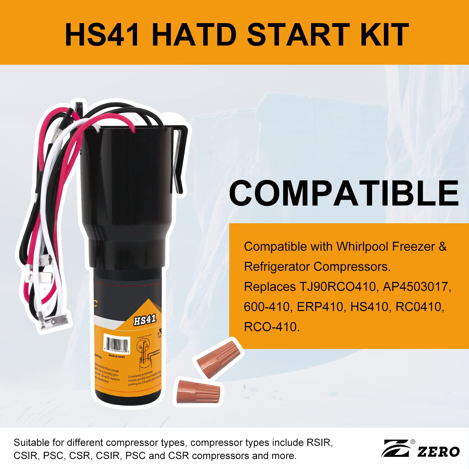 Amazon.com: Z HS41 3-in-1 Hard Start Kit for Refrigerator Freezer